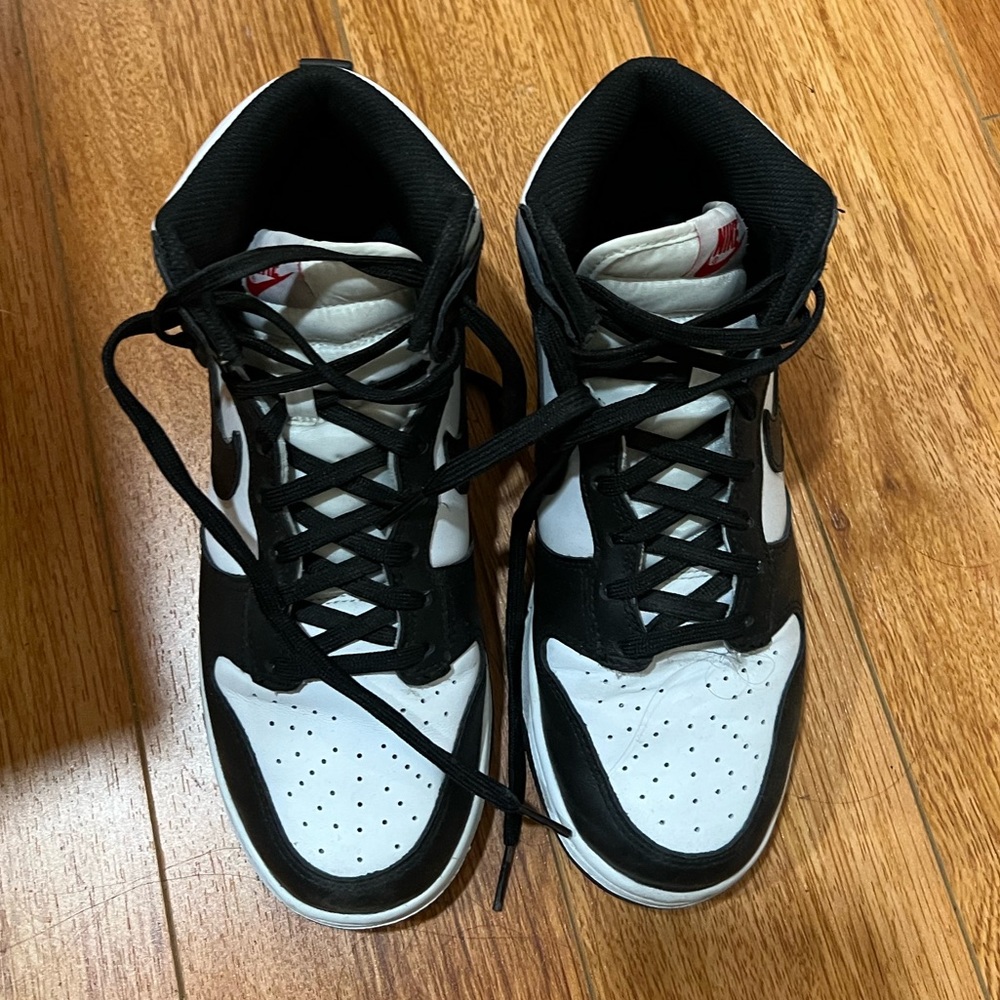 Nike Dunk High Black and White size 8